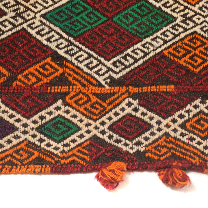 Hand Woven Flat Weave Kilim Runner 2' 5" x 10' 0" - No. AL12803