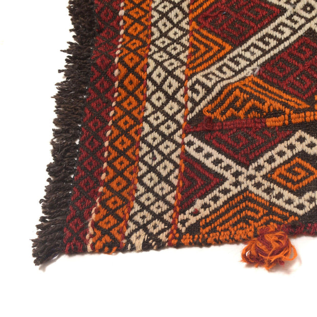 Hand Woven Flat Weave Kilim Runner 2' 5" x 10' 0" - No. AL12803