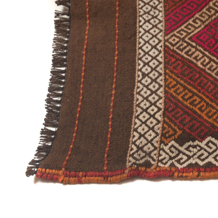 Hand Woven Flat Weave Kilim Runner 2' 4" x 9' 5" - No. AL52683