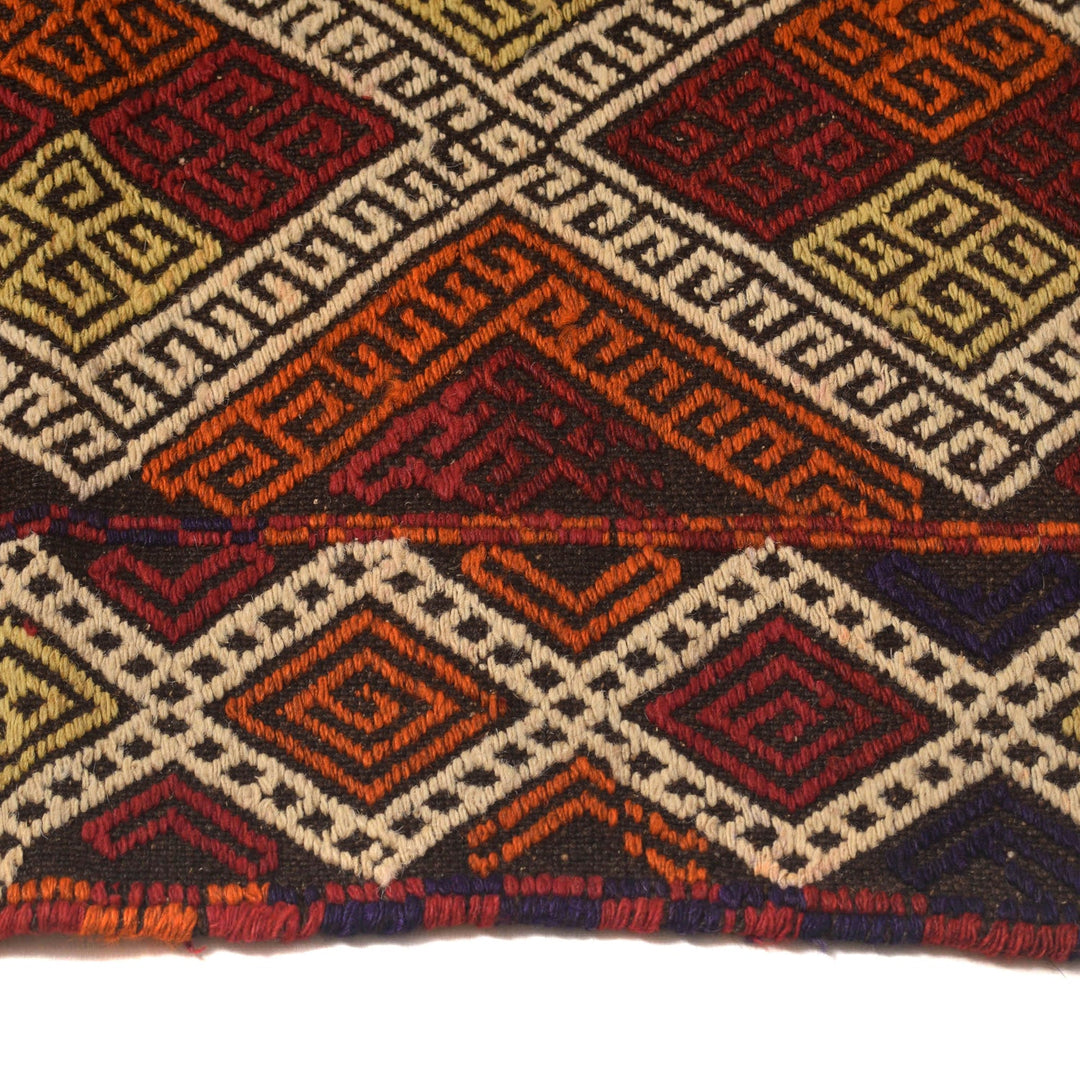 Hand Woven Flat Weave Kilim Runner 2' 4" x 10' 0" - No. AL98375