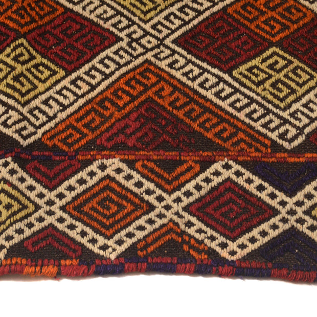 Hand Woven Flat Weave Kilim Runner 2' 4" x 10' 0" - No. AL98375