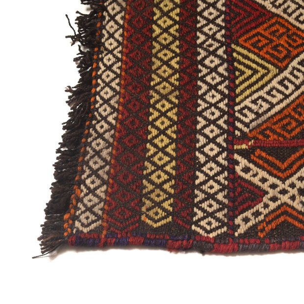 Hand Woven Flat Weave Kilim Runner 2' 4" x 10' 0" - No. AL98375