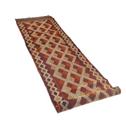Hand Woven Flat Weave Kilim Runner 2' 4" x 10' 0" - No. AL98375