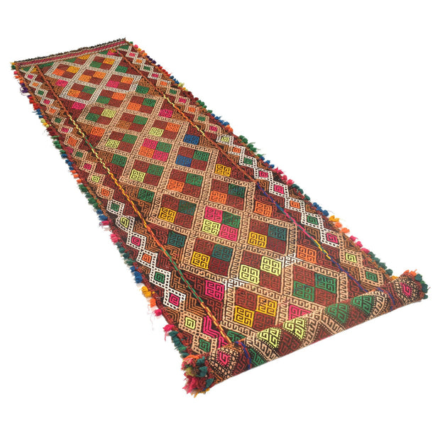 Handmade Flatweave Kilim Runner 2' 6" x 10' 3" - No. AL90741