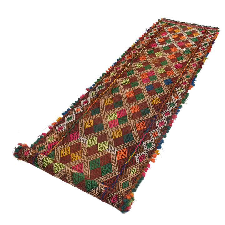 Handmade Flatweave Kilim Runner 2' 6" x 10' 3" - No. AL90741