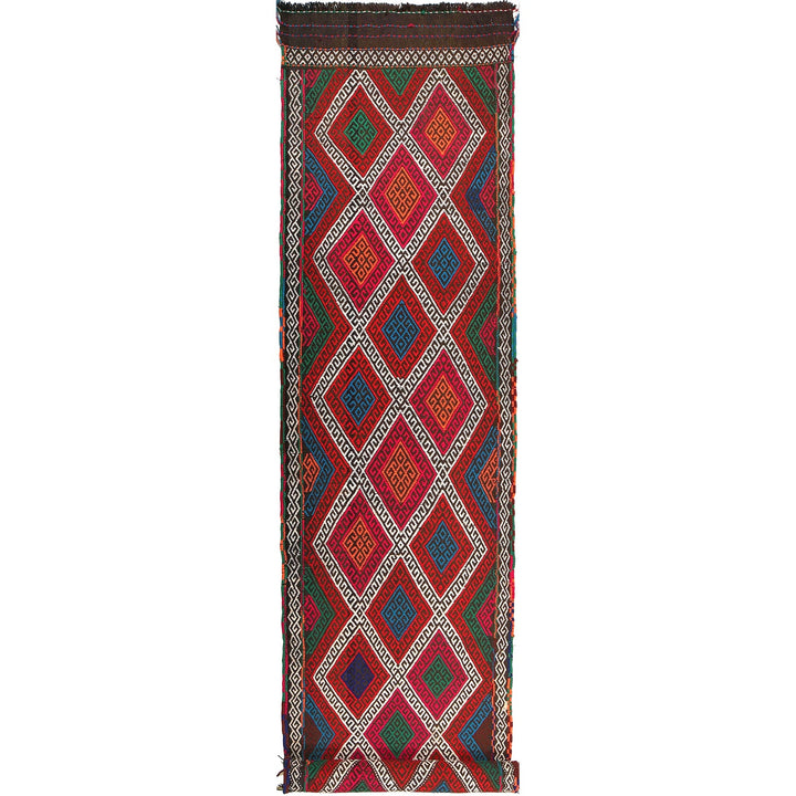 Handmade Flatweave Kilim Runner 2' 5" x 10' 11" - No. AL87396