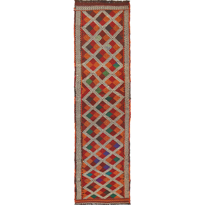 Handmade Flatweave Kilim Runner 2' 4" x 9' 8" - No. AL70557
