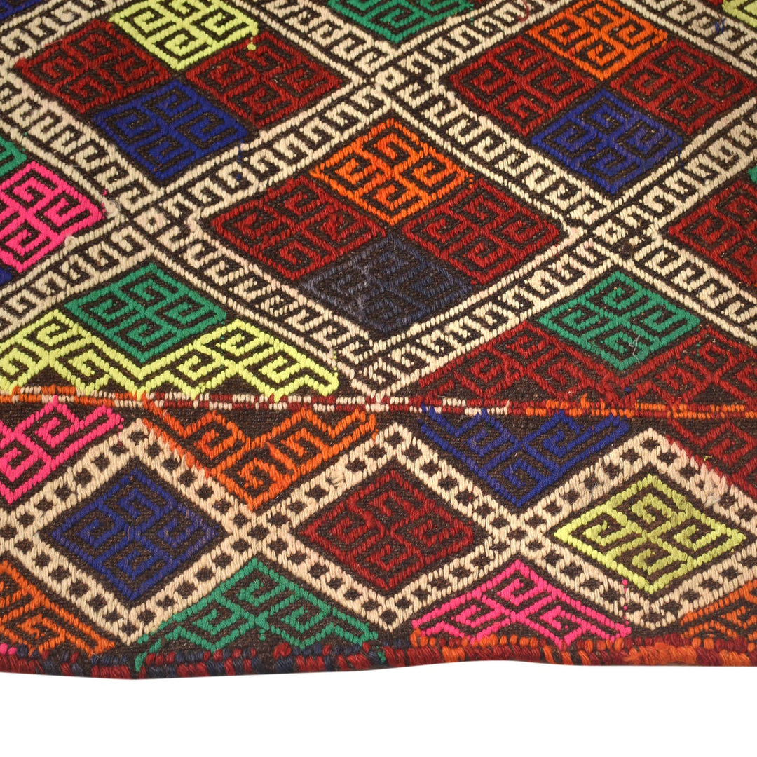 Handmade Flatweave Kilim Runner 2' 4" x 9' 11" - No. AL26932