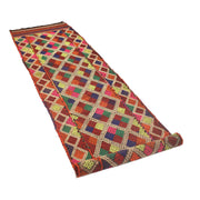 Handmade Flatweave Kilim Runner 2' 4" x 9' 11" - No. AL26932