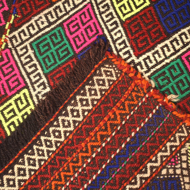 Handmade Flatweave Kilim Runner 2' 4" x 9' 11" - No. AL26932