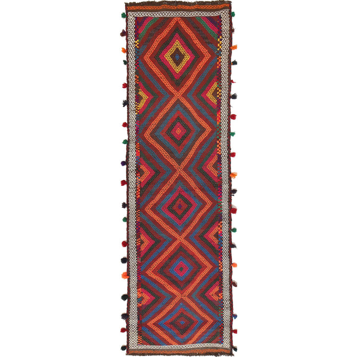 Handmade Flatweave Kilim Runner 2' 7" x 8' 11" - No. AL51342