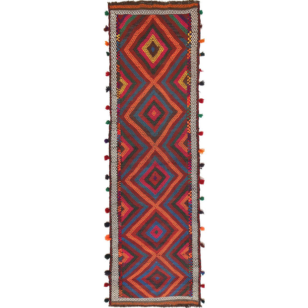 Handmade Flatweave Kilim Runner 2' 7" x 8' 11" - No. AL51342