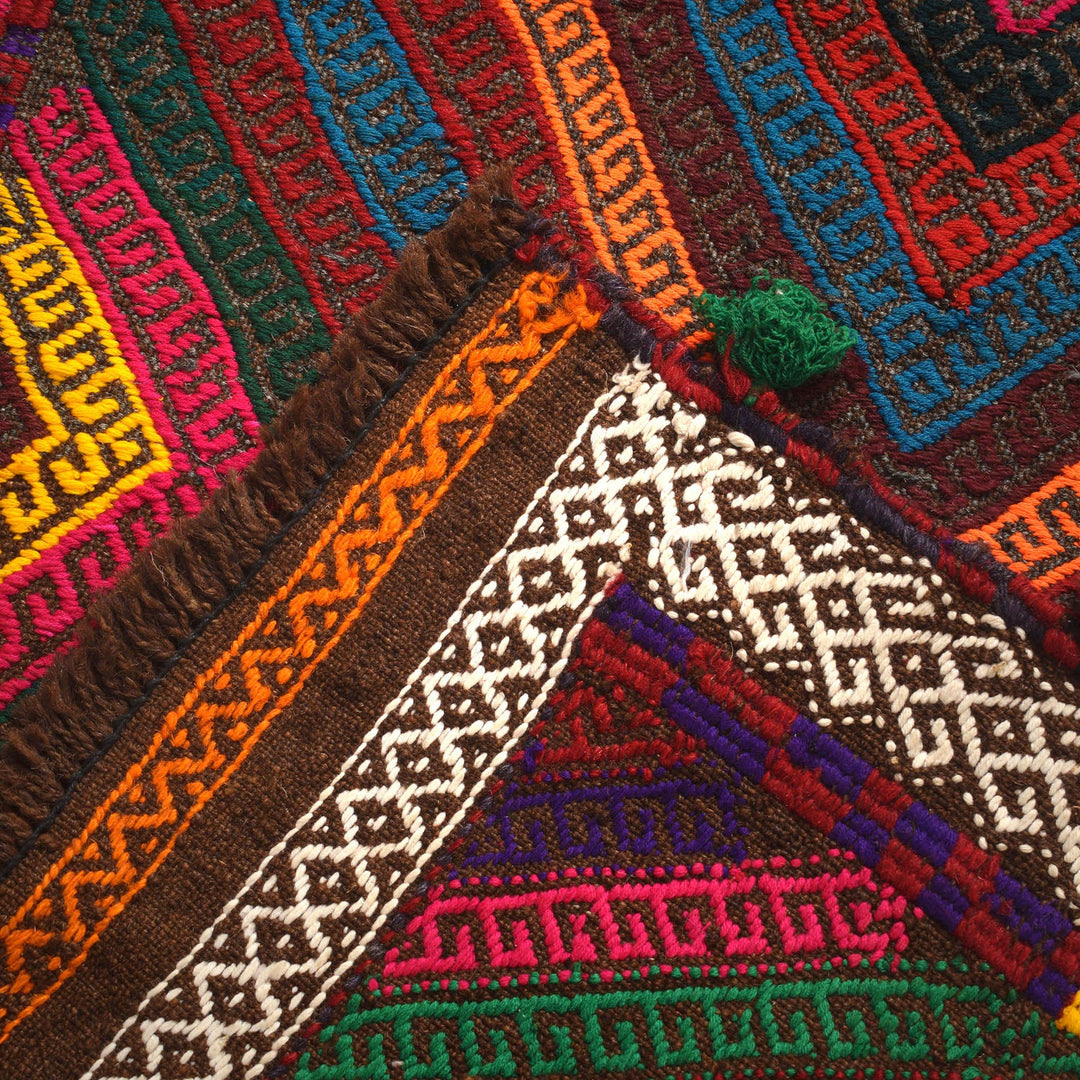 Handmade Flatweave Kilim Runner 2' 7" x 8' 11" - No. AL51342