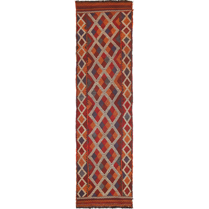 Handmade Flatweave Kilim Runner 2' 6" x 9' 6" - No. AL95430