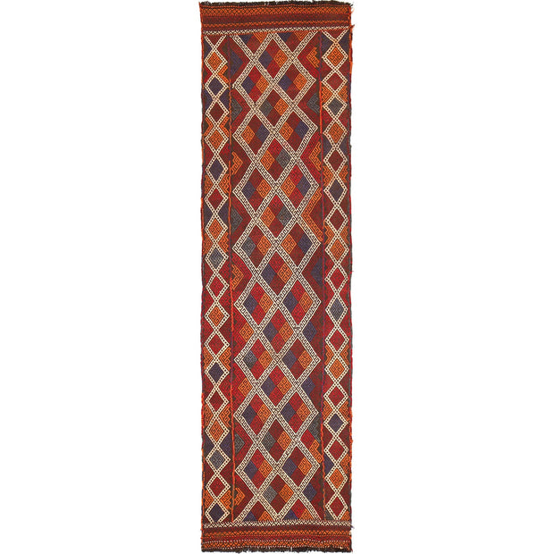 Handmade Flatweave Kilim Runner 2' 6" x 9' 6" - No. AL95430