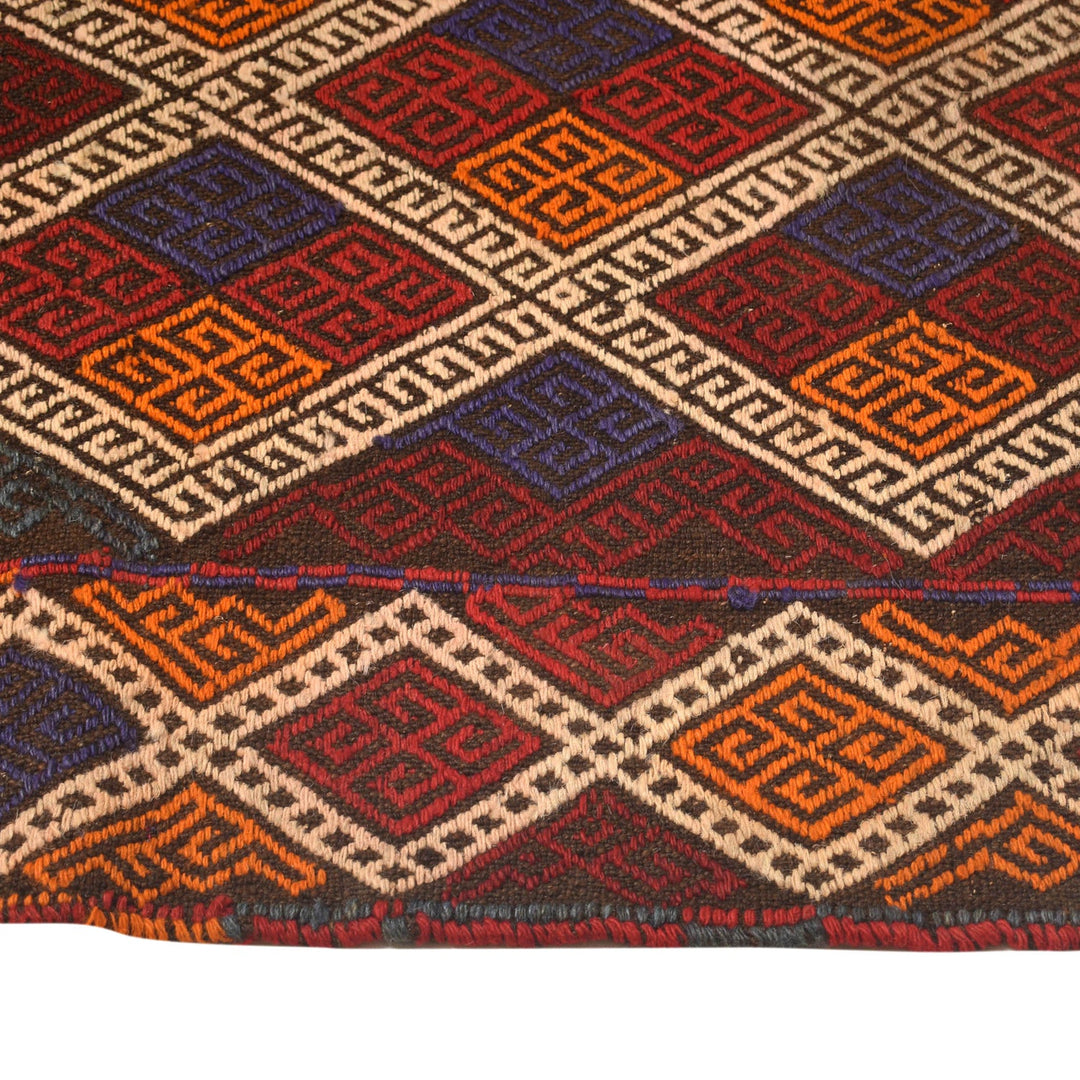 Handmade Flatweave Kilim Runner 2' 6" x 9' 6" - No. AL95430