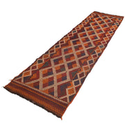 Handmade Flatweave Kilim Runner 2' 6" x 9' 6" - No. AL95430