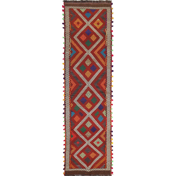 Handmade Flatweave Kilim Runner 2' 2" x 9' 1" - No. AL58855