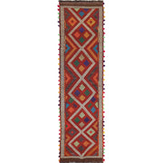Handmade Flatweave Kilim Runner 2' 2" x 9' 1" - No. AL58855
