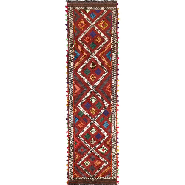 Handmade Flatweave Kilim Runner 2' 2" x 9' 1" - No. AL58855