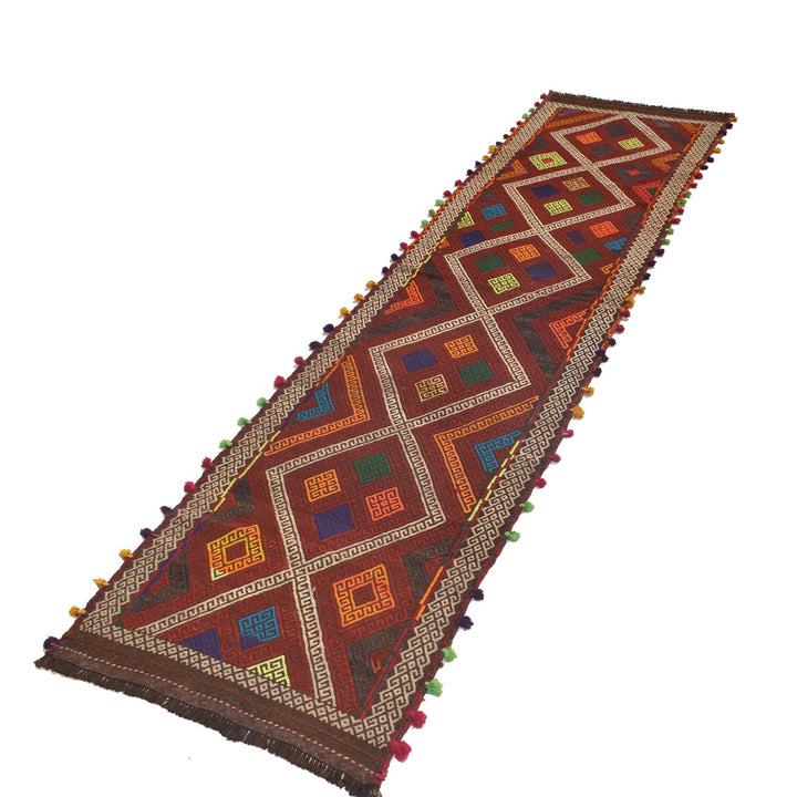 Handmade Flatweave Kilim Runner 2' 2" x 9' 1" - No. AL58855