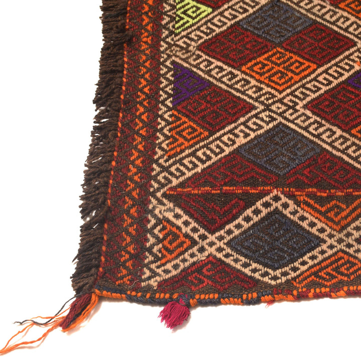 Afghan Suzani Kilim Runner 2' 6" x 9' 4" Flat-Weave view