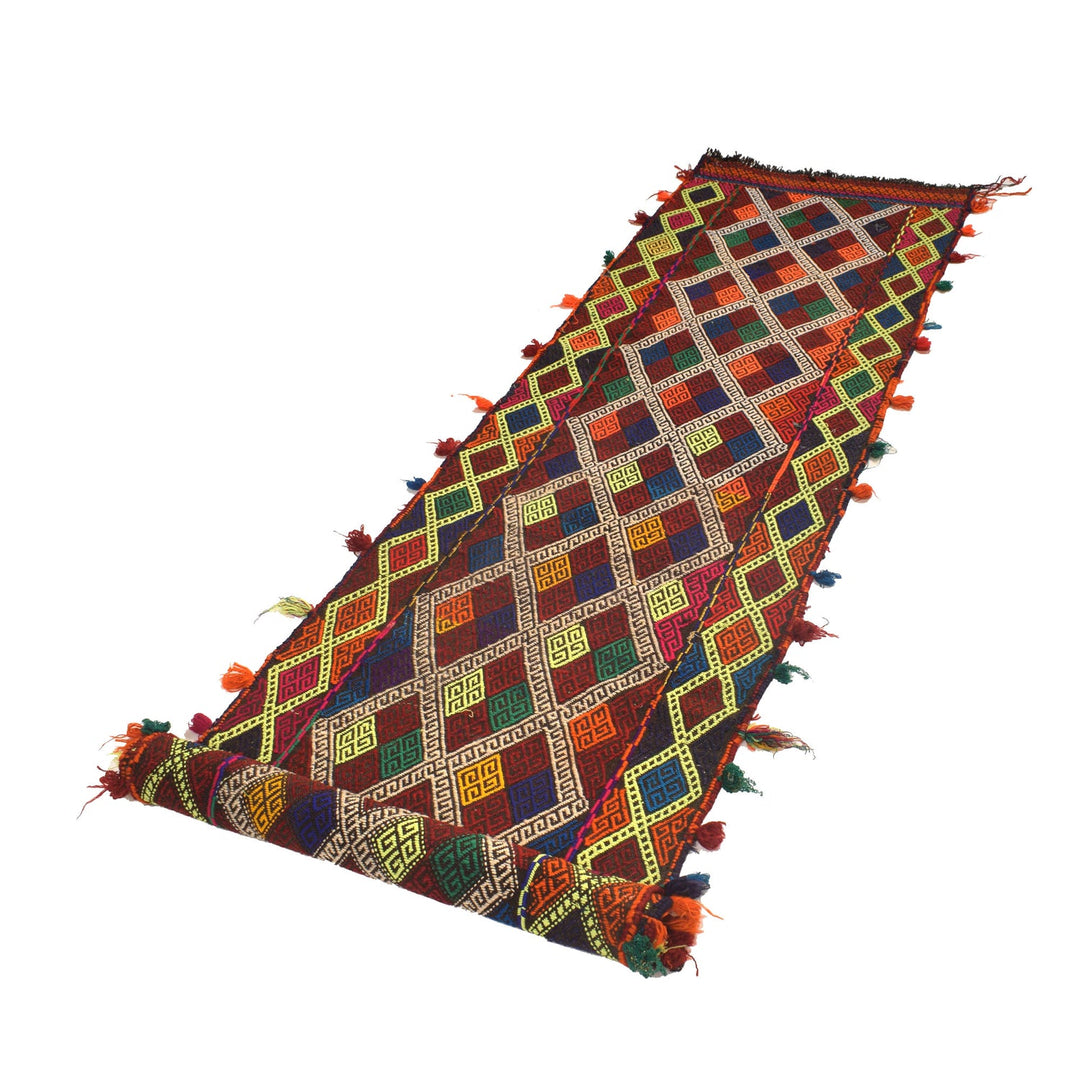 Hand Knotted Suzuni Kelim Runner 2' 6" x 10' 6" - No. AL94160