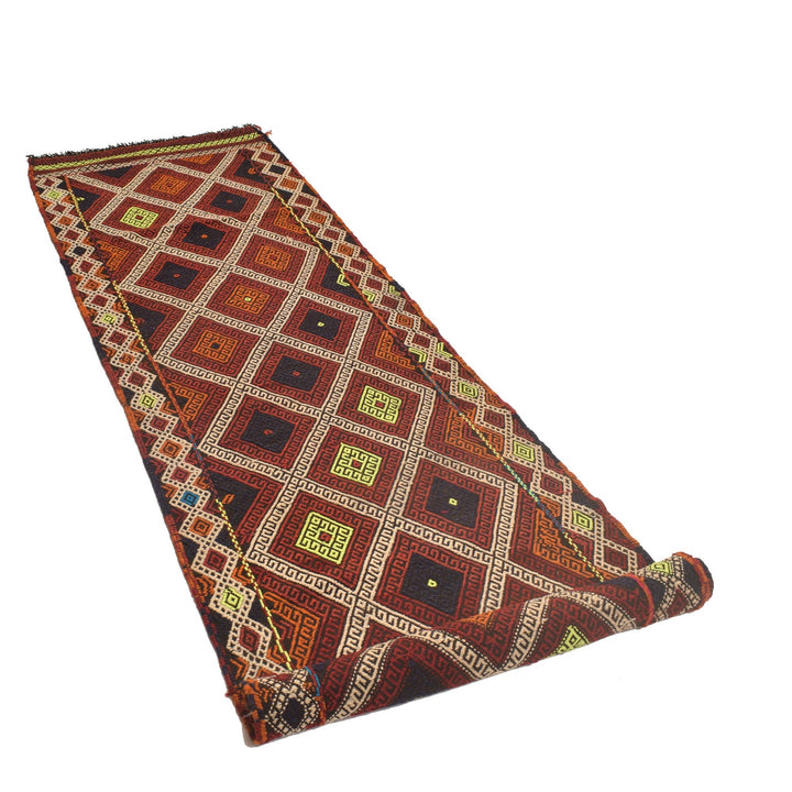 Hand Knotted Suzuni Kelim Runner 2' 8" x 10' 8" - No. AL15944