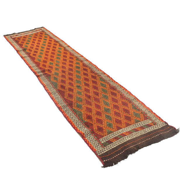 Hand Knotted Suzuni Kelim Runner 2' 6" x 9' 2" - No. AL80886