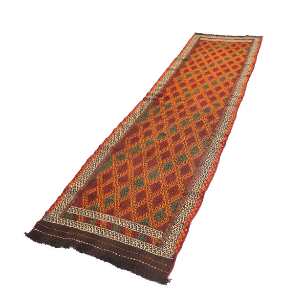 Hand Knotted Suzuni Kelim Runner 2' 6" x 9' 2" - No. AL80886