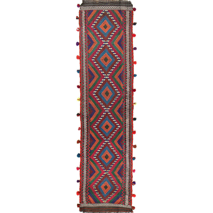 Hand Knotted Suzuni Kelim Runner 2' 1" x 8' 11" - No. AL65922