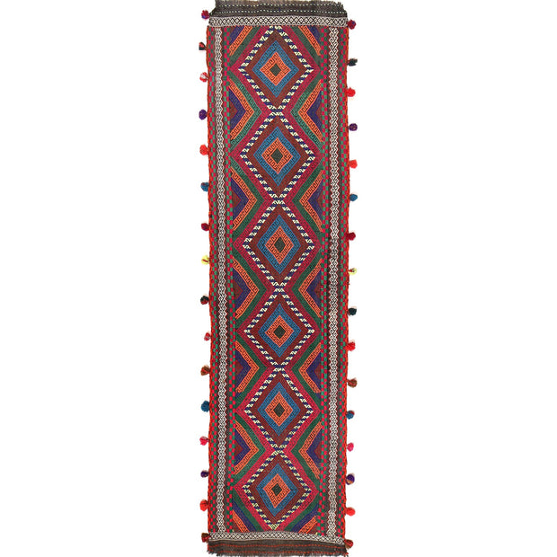 Hand Knotted Suzuni Kelim Runner 2' 1" x 8' 11" - No. AL65922