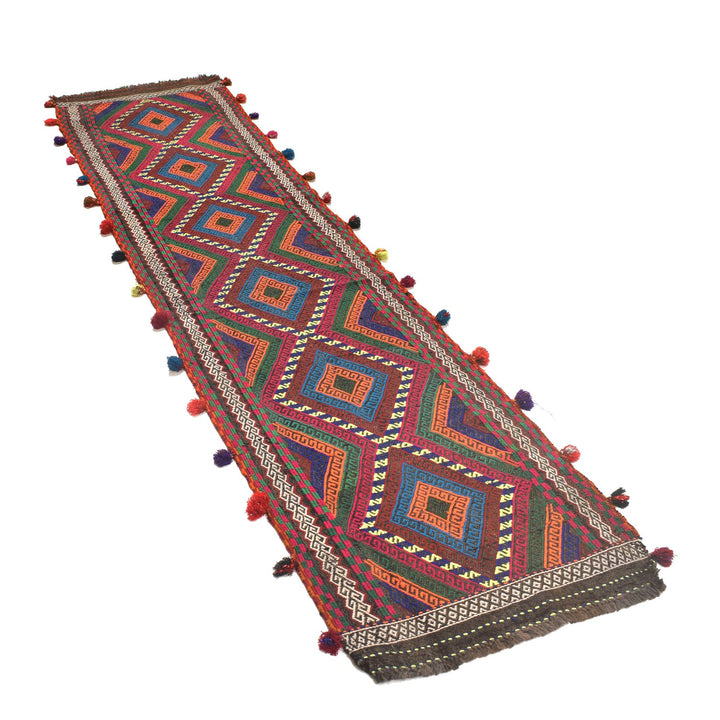 Hand Knotted Suzuni Kelim Runner 2' 1" x 8' 11" - No. AL65922