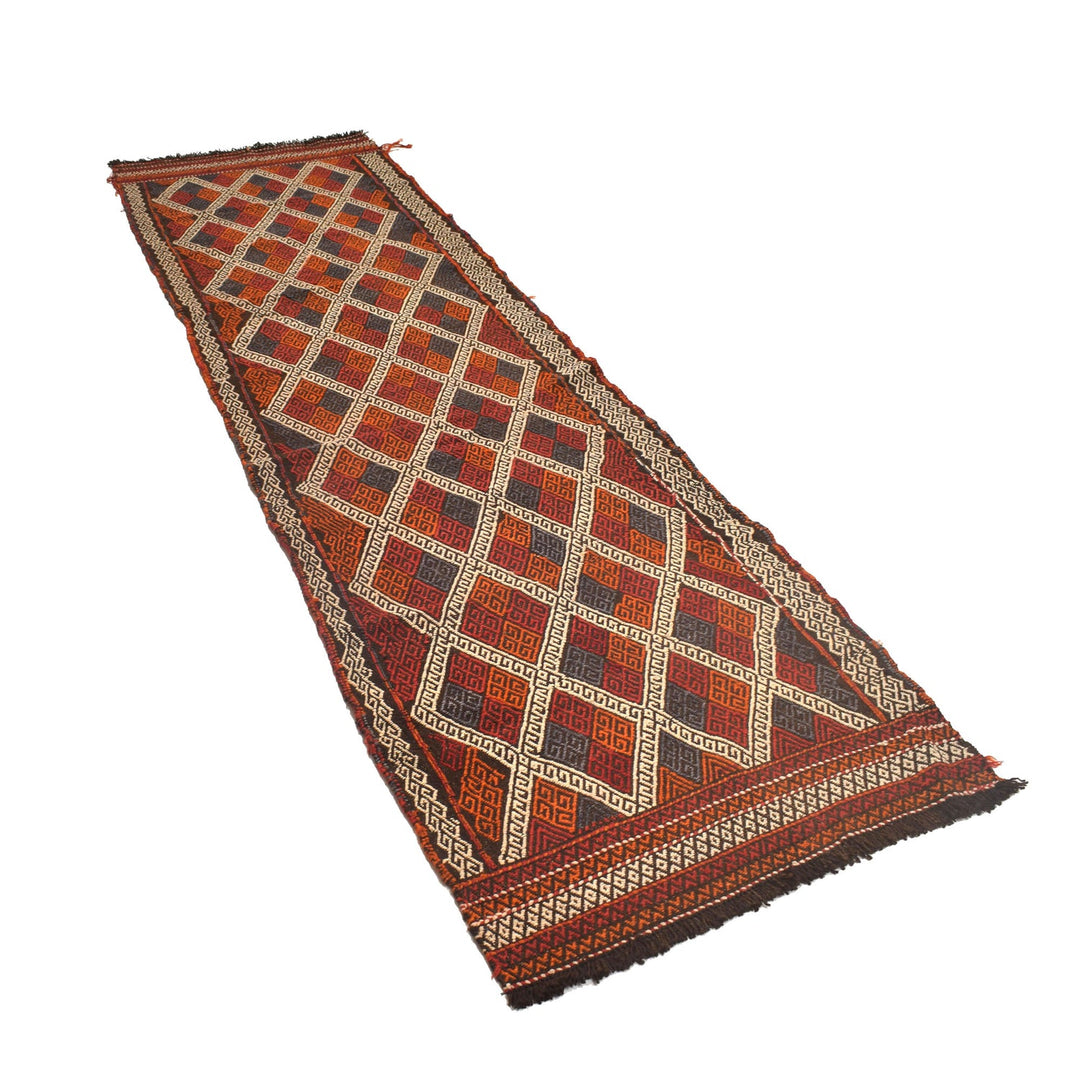 Hand Knotted Suzuni Kelim Runner 2' 9" x 9' 6" - No. AL88571
