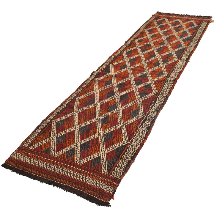 Hand Knotted Suzuni Kelim Runner 2' 9" x 9' 6" - No. AL88571