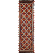 Hand Knotted Suzuni Kelim Runner 2' 4" x 8' 9" - No. AL15561