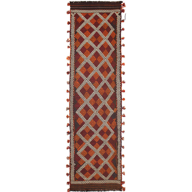 Hand Knotted Suzuni Kelim Runner 2' 4" x 8' 9" - No. AL15561