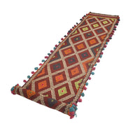 Hand Knotted Suzuni Kelim Runner 2' 3" x 10' 10" - No. AL29874