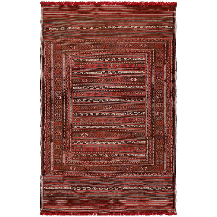 Handmade Flatweave Kilim 3' 10" x 6' 0" - No. AL73453