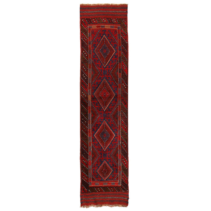 Hand Knotted Mashwani Runner Rug 2' 0" x 7' 7" - No. AL63516
