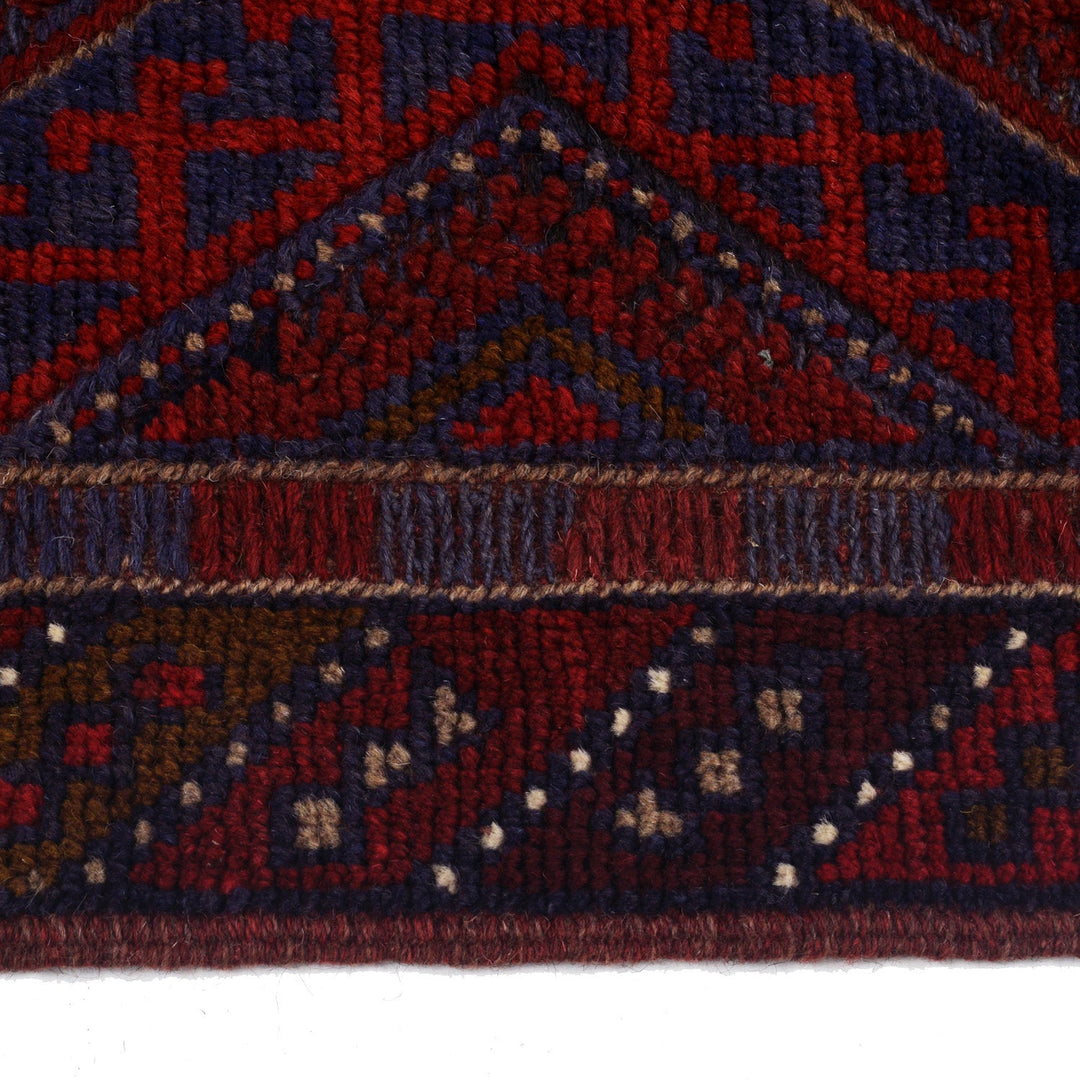 Hand Knotted Mashwani Runner Rug 2' 0" x 7' 7" - No. AL63516