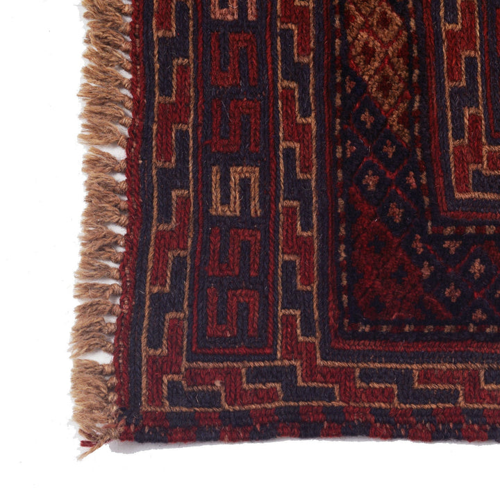 Handmade Afghan Carpet 3' 10" x 4' 2" - No. AL74900