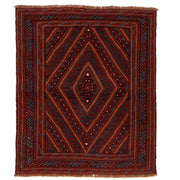 Hand Knotted Mashwani Area Rug 3' 8" x 4' 1" - No. AL52631
