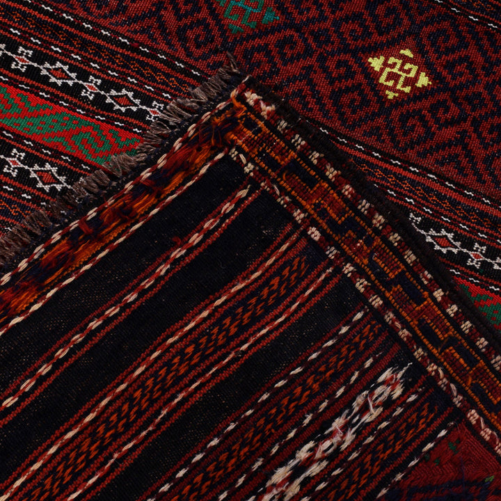 Handmade Flatweave Kilim 3' 10" x 7' 3" - No. AL88702