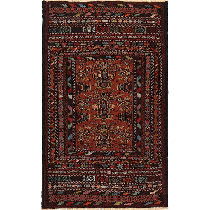 Handmade Maliki Kilim 3' 9" x 6' 3" - No. AL55120
