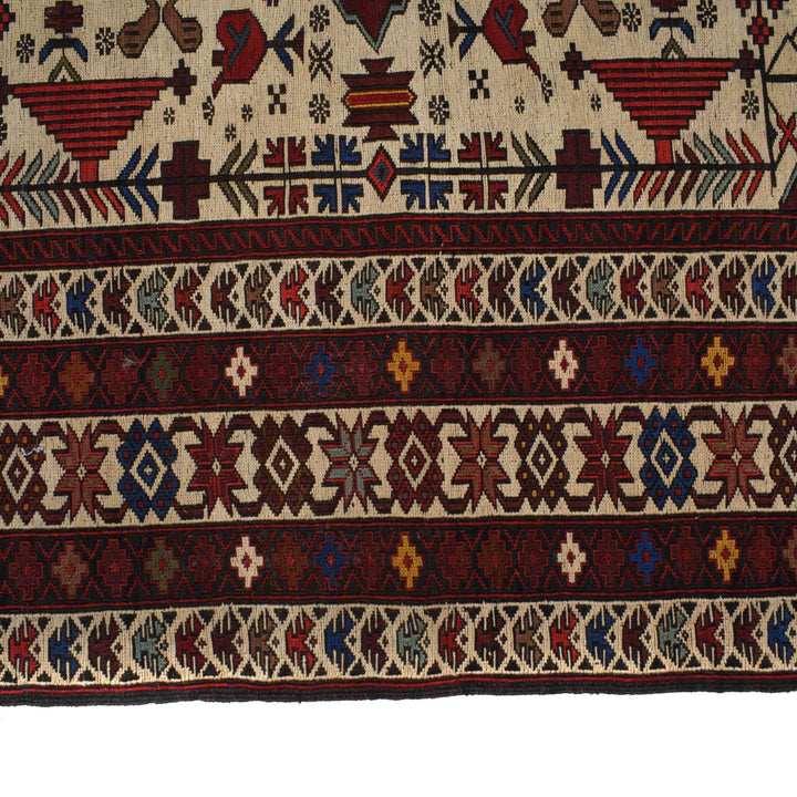 Handmade Maliki Kilim 4' 3" x 6' 9" - No. AL86808
