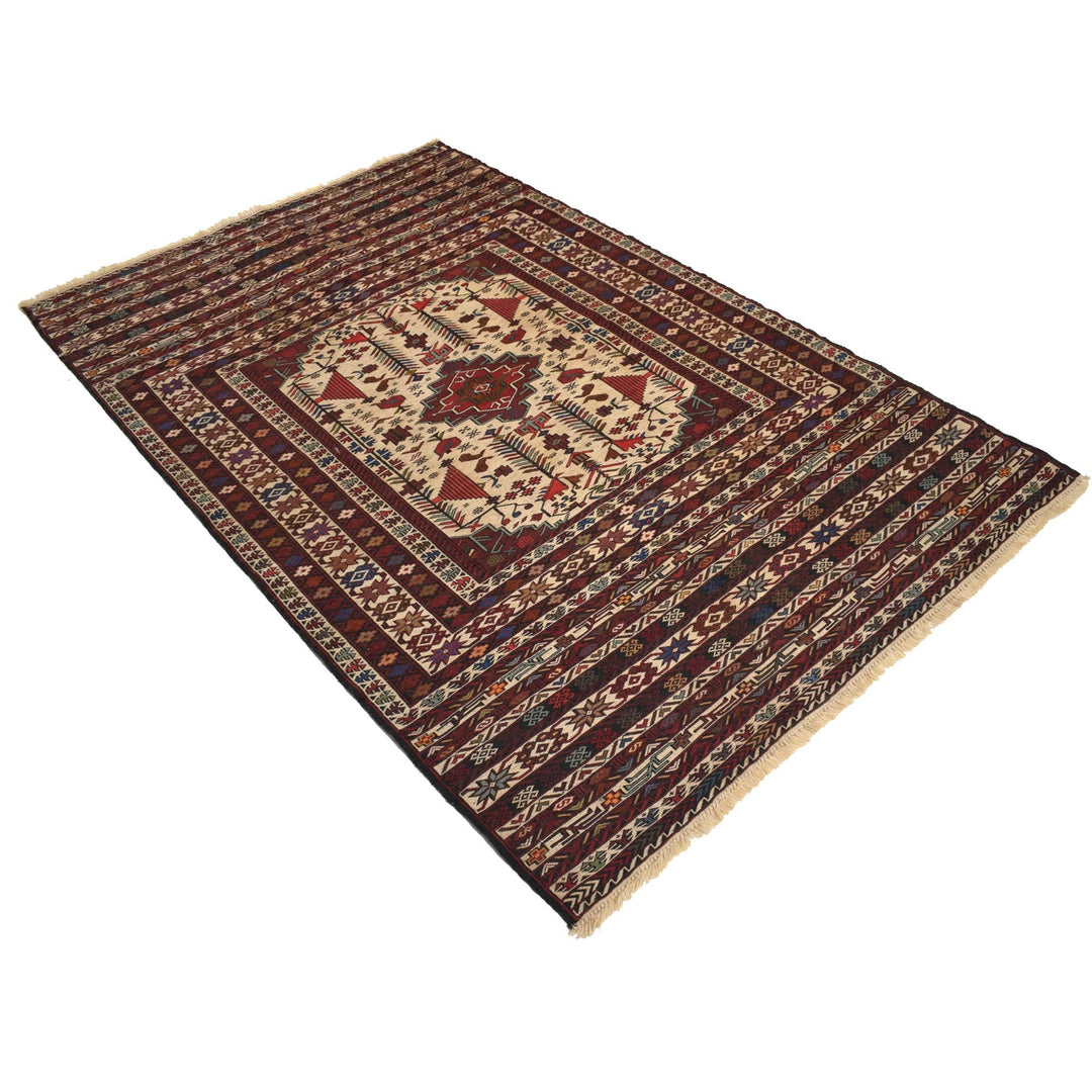 Handmade Maliki Kilim 4' 2" x 6' 7" - No. AL26791