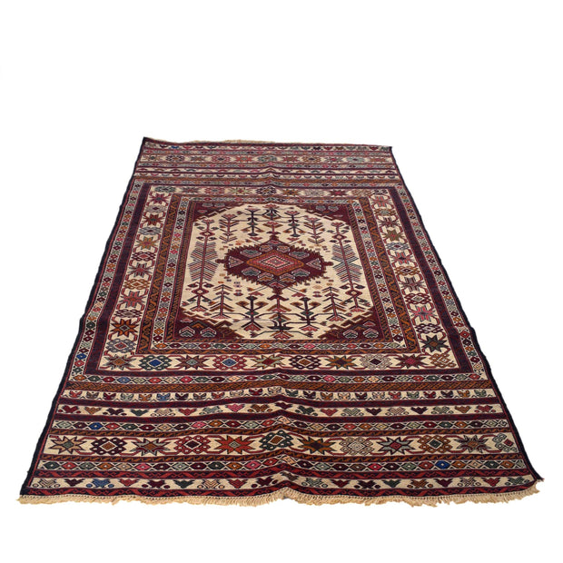 Handmade Maliki Kilim 3' 10" x 6' 3" - No. AL18566