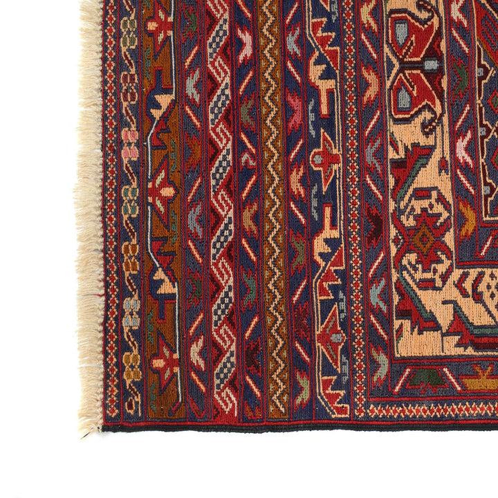 Hand Knotted Flat Weave Maliki Kilim 2' 9" x 4' 11" - No. AL72496