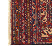 Hand Knotted Flat Weave Maliki Kilim 2' 9" x 4' 11" - No. AL72496